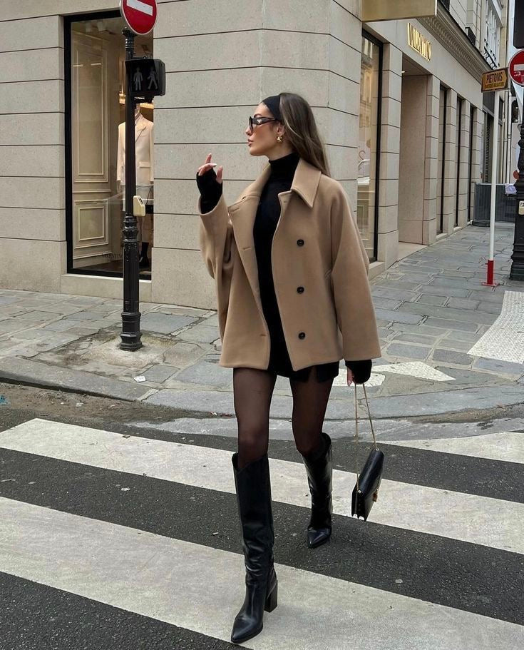 Minzelle| Oversized wollen coat