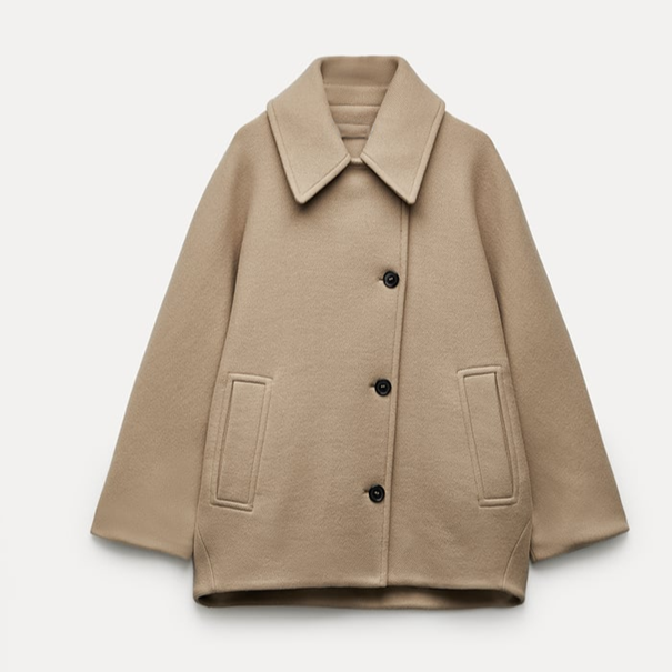 Minzelle| Oversized wollen coat